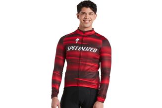 Tricou softshell SPECIALIZED Men's Factory Racing Team SL Expert LS - Black/Red