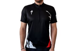 Tricou SPECIALIZED Men's Ride 1/4 Zip SS - Trail of Flames