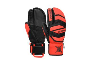 Manusi ski REUSCH Worldcup Warrior Lobster - Black/Fluo Red